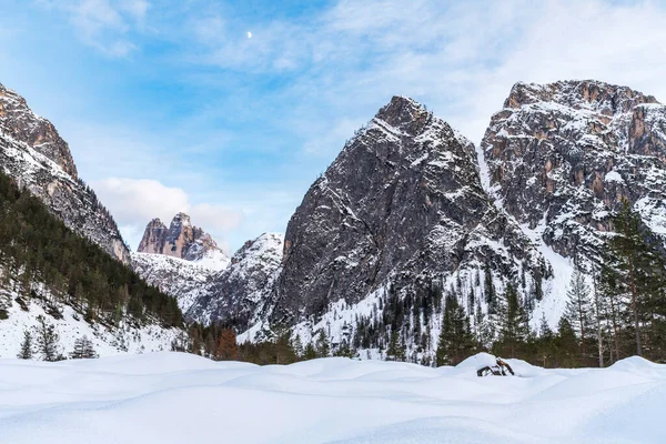 Monte Croce Paysage Hiver Italie — Photo