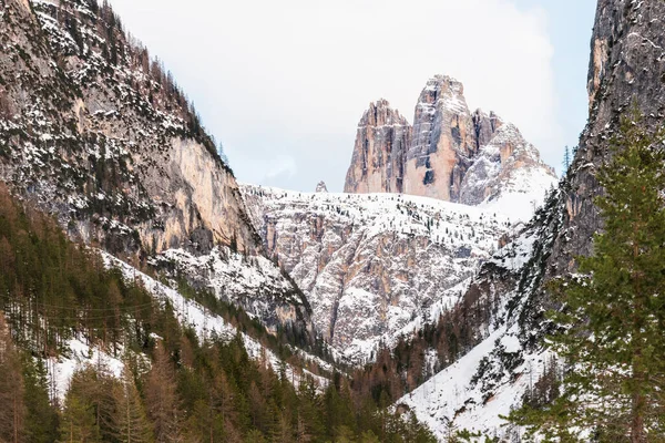 Monte Croce Vinterlandskap Italien — Stockfoto