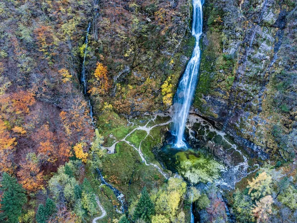 Fontanon Goriuda Góry Jesień Emocji Friuli — Zdjęcie stockowe