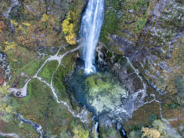 Fontanon Goriuda Dall Alto Autunno Emozioni Friuli — Foto Stock