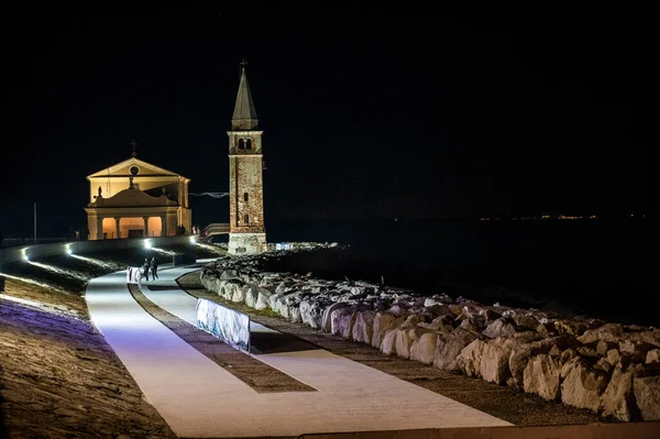 Noche Hermosa Escena Ciudad Italiana — Foto de Stock