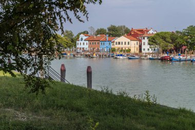 Burano Murano şehri, Venedik, İtalya 