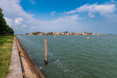 Burano Murano şehri, Venedik, İtalya 