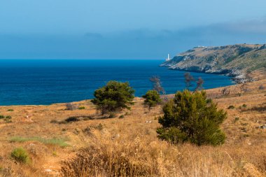 Deniz manzarası, Cava di Bauxite, Otranto, İtalya