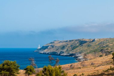 Deniz manzarası, Cava di Bauxite, Otranto, İtalya