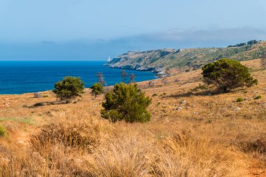 Deniz manzarası, Cava di Bauxite, Otranto, İtalya