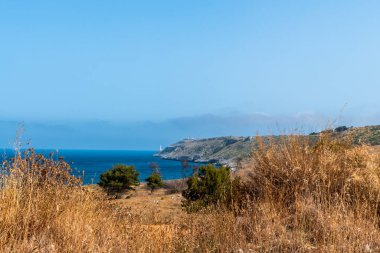 Deniz manzarası, Cava di Bauxite, Otranto, İtalya