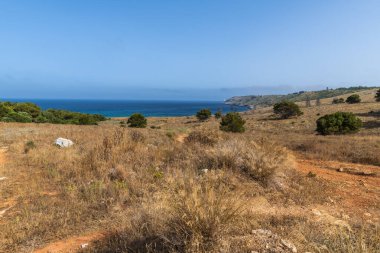 Deniz manzarası, Cava di Bauxite, Otranto, İtalya