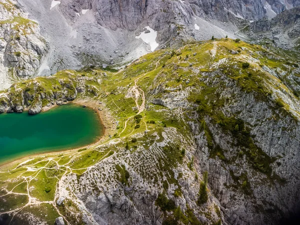 Belluno Highland Província Lago Coldai Itália — Fotografia de Stock