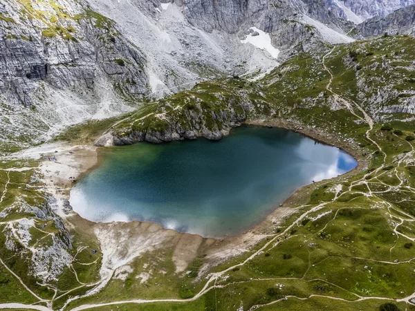 Belluno Highland Província Lago Coldai Itália — Fotografia de Stock