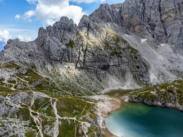 Provincie Belluno Vysočina Jezero Coldai Itálie — Stock fotografie