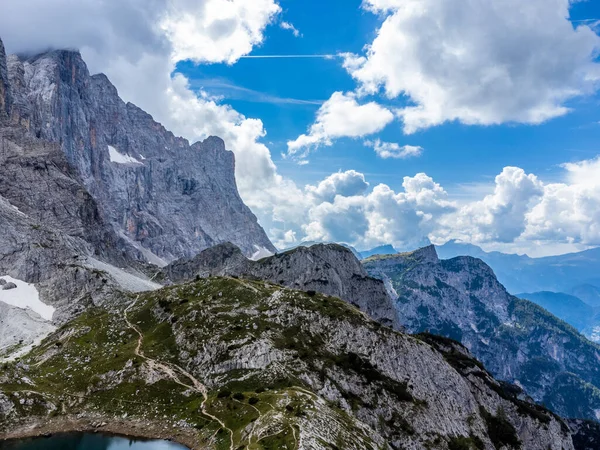 Belluno Highland Província Lago Coldai Itália — Fotografia de Stock