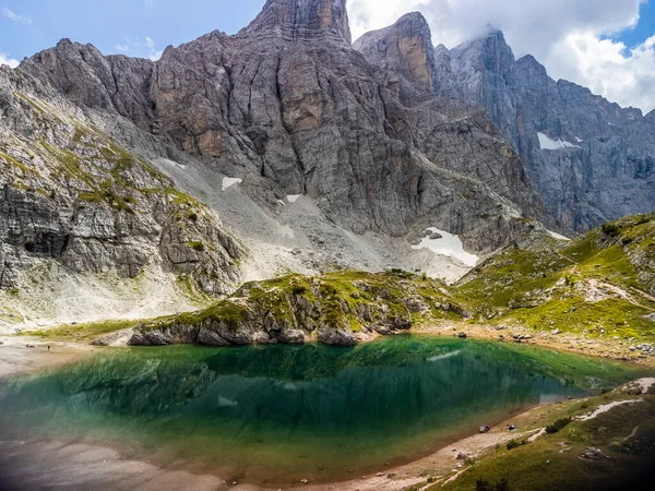 Belluno Highland Província Lago Coldai Itália — Fotografia de Stock