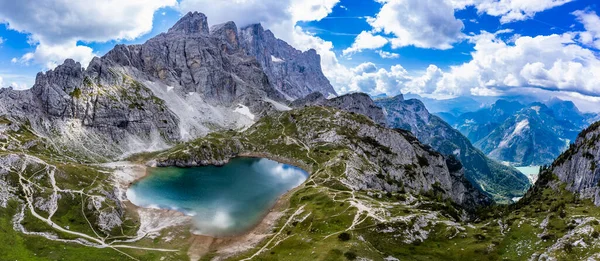 Belluno Highland Província Lago Coldai Itália — Fotografia de Stock