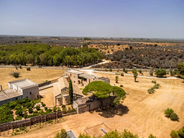 Abbaye Santa Maria Cerrate Province Lecce Italie — Photo