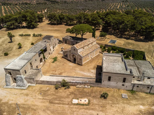 Abbaye Santa Maria Cerrate Province Lecce Italie — Photo