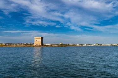 Porto Sezeryan manzaralı, Lecce ili, İtalya 