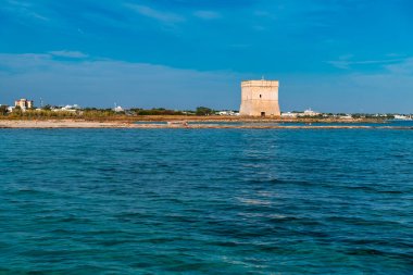 Porto Sezeryan manzaralı, Lecce ili, İtalya 