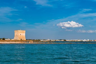 Porto Sezeryan manzaralı, Lecce ili, İtalya 