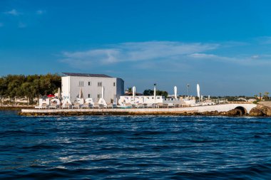 Porto Sezeryan manzaralı, Lecce ili, İtalya 