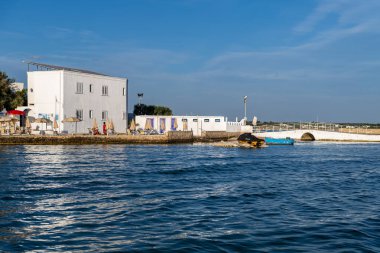 Porto Sezeryan manzaralı, Lecce ili, İtalya 