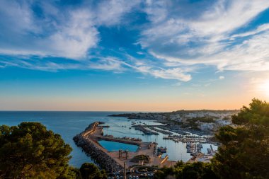 Santa Maria di Leuca 'nın manzarası, Salento, İtalya