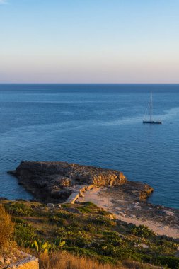 Santa Maria di Leuca 'nın manzarası, Salento, İtalya