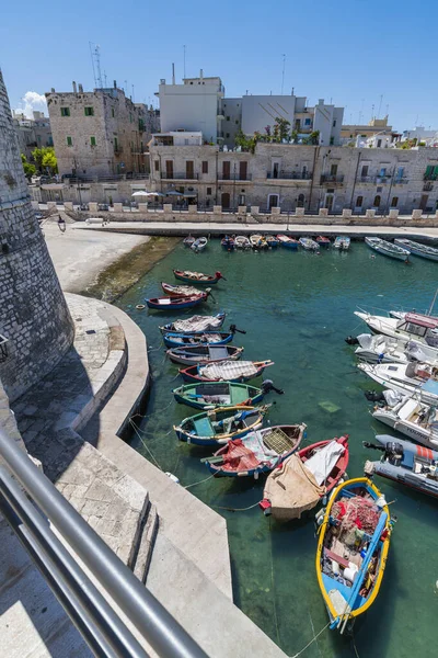 Italienische Hafenstadt Auf See Mit Booten Und Gebäuden — Stockfoto