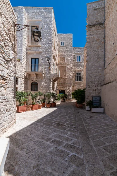 Steinhäuser Einer Kleinen Stadt Und Gemeinde Italien San Vito — Stockfoto