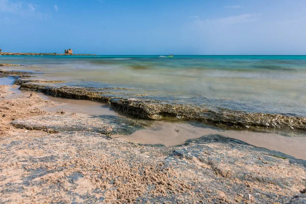 Marina Lizzano Deniz Manzarası Kıyı Şeridi Taranto Ili Talya — Stok fotoğraf