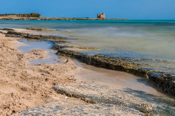 Marina Lizzano Havsutsikt Och Kustlinje Tarantoprovinsen Italien — Stockfoto