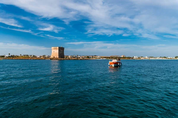 Porto Sezeryan manzaralı, Lecce ili, İtalya 