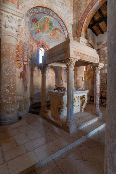 Opactwo Santa Maria Cerrate Prowincja Lecce Włochy — Zdjęcie stockowe