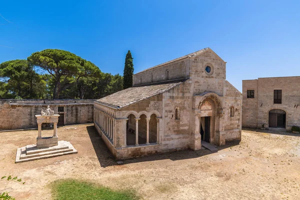 Abtei Santa Maria Cerrate Provinz Lecce Italien — Stockfoto