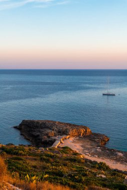 Santa Maria di Leuca 'nın manzarası, Salento, İtalya