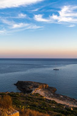 Santa Maria di Leuca 'nın manzarası, Salento, İtalya