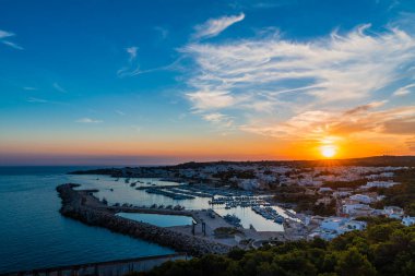 Santa Maria di Leuca 'nın manzarası, Salento, İtalya