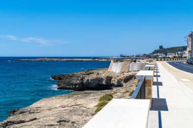 Torre Uluzzo Körfezi ve kıyı şeridi, Salento, İtalya