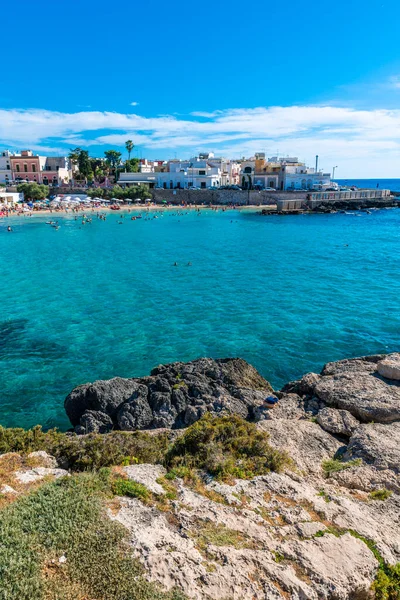 Bucht Und Küste Von Torre Uluzzo Salento Italien — Stockfoto