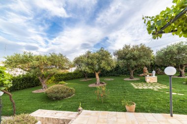 İtalya 'da yaz manzarası manzarası