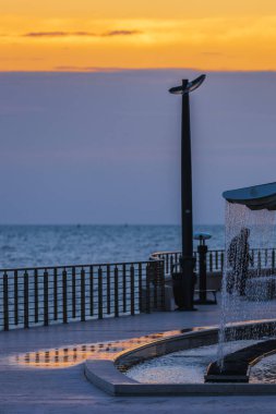 İtalya, Grado 'da deniz manzarası ve plaj