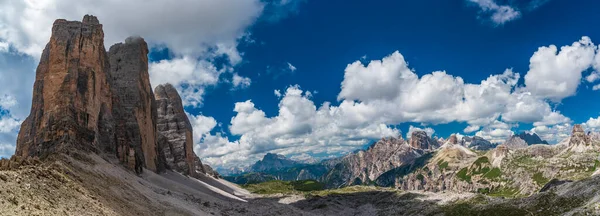 Chaîne Montagnes Rocheuses Tre Cime Lavaredo Italie — Photo