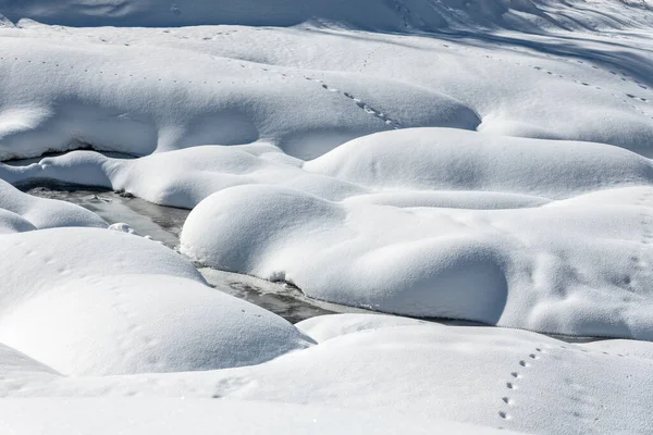 Sappada Vista Durante Inverno Itália — Fotografia de Stock
