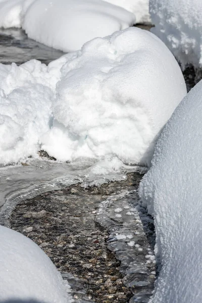 Sappada Uitzicht Tijdens Winter Italië — Stockfoto