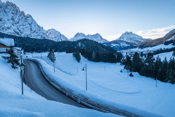 Vista Sappada Durante Invierno Italia — Foto de Stock