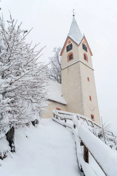 Camporosso Winter Scene Λιγουρία Ιταλία — Φωτογραφία Αρχείου