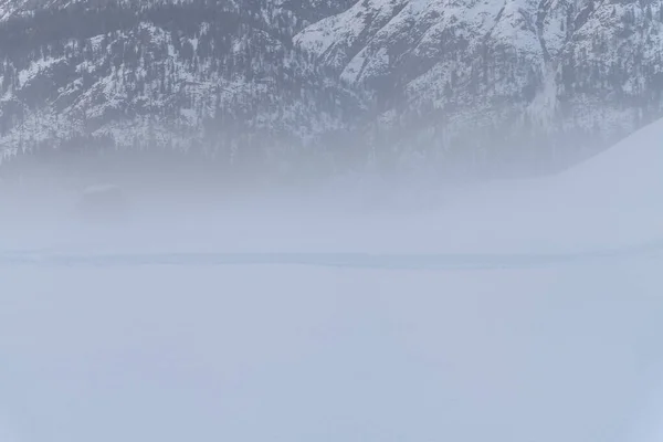 Invierno Frío Nevado Vista Dolomitas Sappada — Foto de Stock