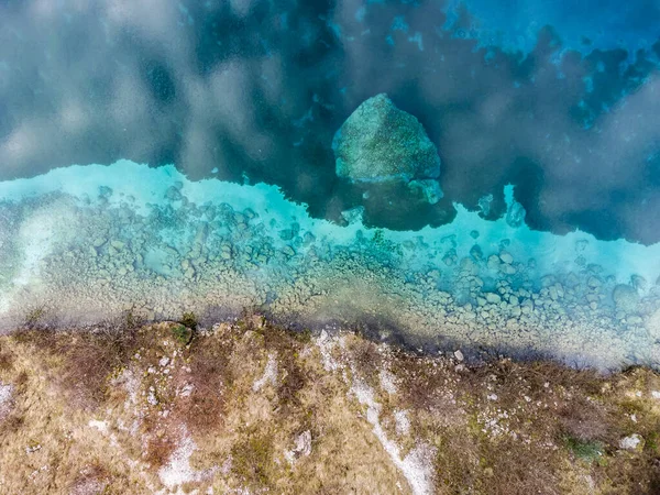 Lake Cornino Beautiful Aerial View Italy — Stock Photo, Image