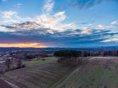 Montegnacco, İtalya 'nın hava manzarası