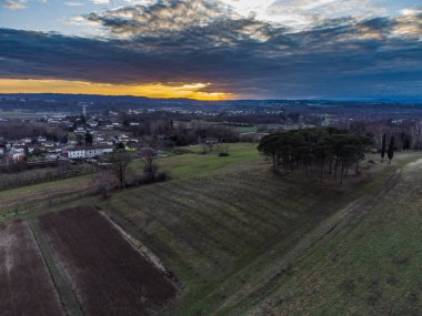 Montegnacco, İtalya 'nın hava manzarası